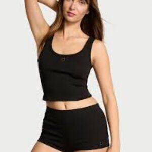 Victoria's Secret 100% Cotton Tank & Shorts Pajama Set Size S